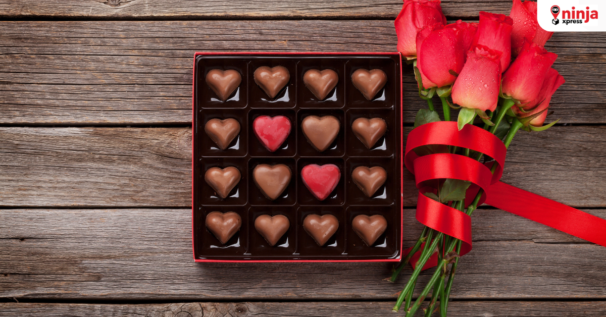 Pengiriman coklat dan bunga di Valentine jadi tantangan